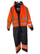 Portwest Hi-Vis Contrast Winter Coverall/Overall Lined Waterproof Safety Wear