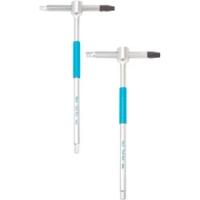 Premium Anodized Aluminum Sliding T-Handle Hex Wrenches Set Speed Spinner,