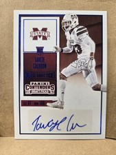 2016 Contenders Draft Picks College Ticket Blue Foil Taveze Calhoun Auto Falcons