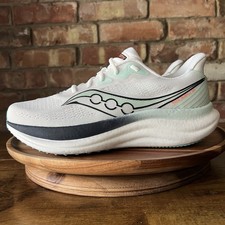 Saucony Triumph 23 Max Cushion Blue White Neutral Running Shoes Women's 9.5