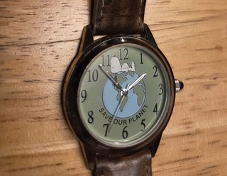 Reloj Snoopy SAVE OUR PLANET F3241621/EG3 Movimiento Japonés UFS RARO COLECCIONABLE