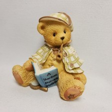 Vintage Cherished Teddies 1995 Sherlock Holmes Small Figurine 3"