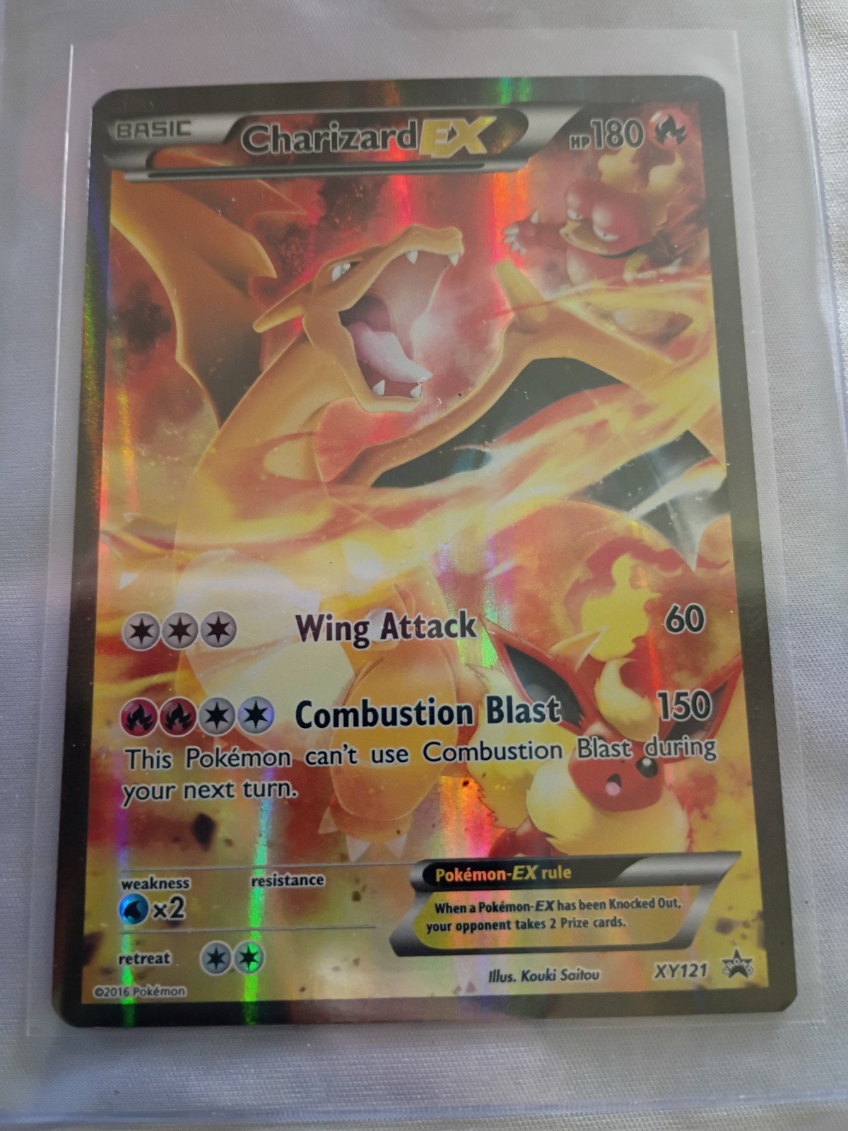 2016 XY Charizard EX XY121 Holo Black Star Promo Pokemon