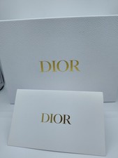   DIOR Luxe Gift Box Set   Iconic White  Gold Packaging, Tissue, Crinkle  Card