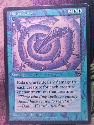 Baki's Curse Rare Homelands Magic: The Gathering Moderately Played