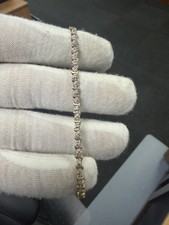 9ct Gold Diamond Tennis Bracelet-18.5cm