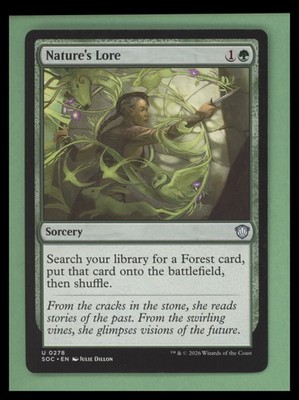 Nature's Lore - Commander: Secrets of Strixhaven - NM - MTG