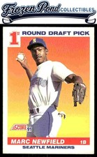 Marc Newfield 1991 Score #391 Rookie Seattle Mariners Card. rookie card picture