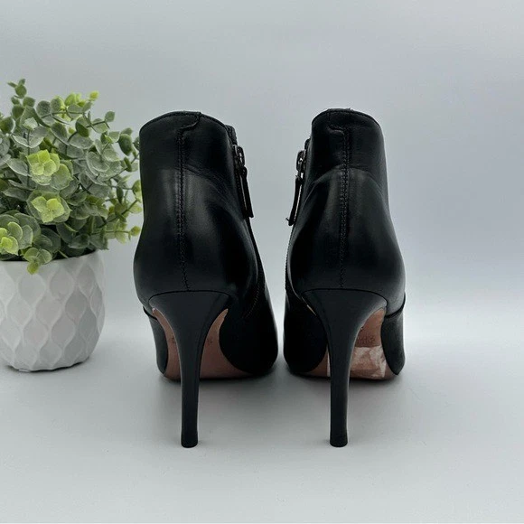 Zapatos botín Johnston & Murphy para mujer de cuero negro con cremallera al tobillo talla 8,5 Foto 4 de 4