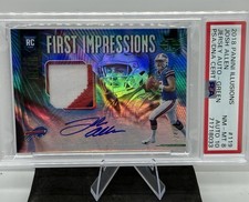 2018 Panini Illusions Josh Allen RC Patch Auto  24/25 Player Worn PSA Auto 10
