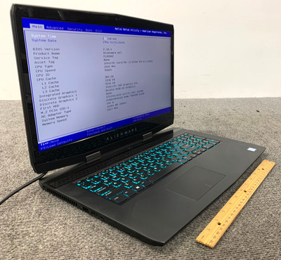 Alienware Alienware m17 17.3'' Laptop i7-8750H 16GB, 512GB NVMe + 1TB HDD, As Is