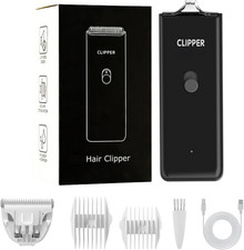 Dog Cat Home Hair Waterproof Clipper,Portable Electric USB Rechargeable PetGroom