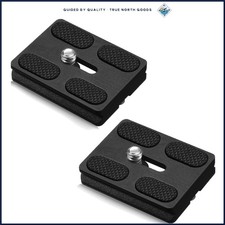 Durable Aluminum Quick Release Plates for Camera Tripods - 1.97 x 1.57 Inches