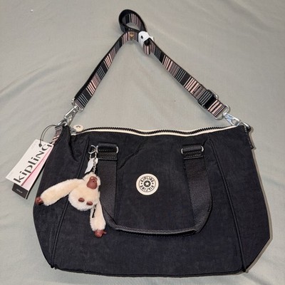 Kipling Shoulder/ Crossbody AMIEL Black Multi Stripe