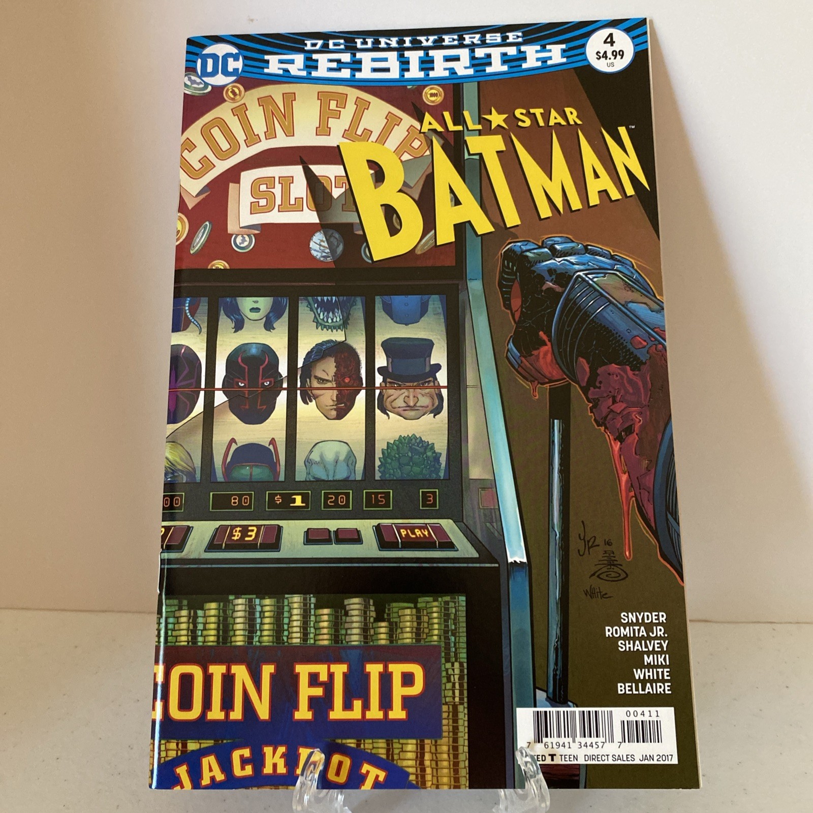 All Star Batman #4 Comic Book 2017 NM Slot machine Cover DC Universe Rebirth