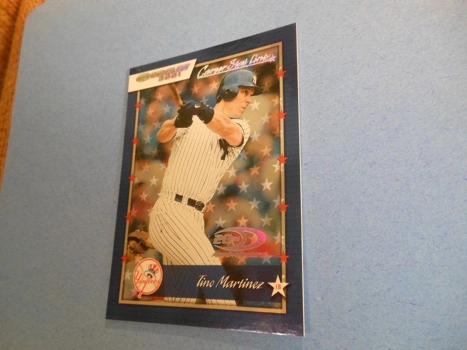 Donruss-Tino Martinez #116 2001 línea de estadísticas profesionales/229 Yankees de Nueva York Foto 2 de 4