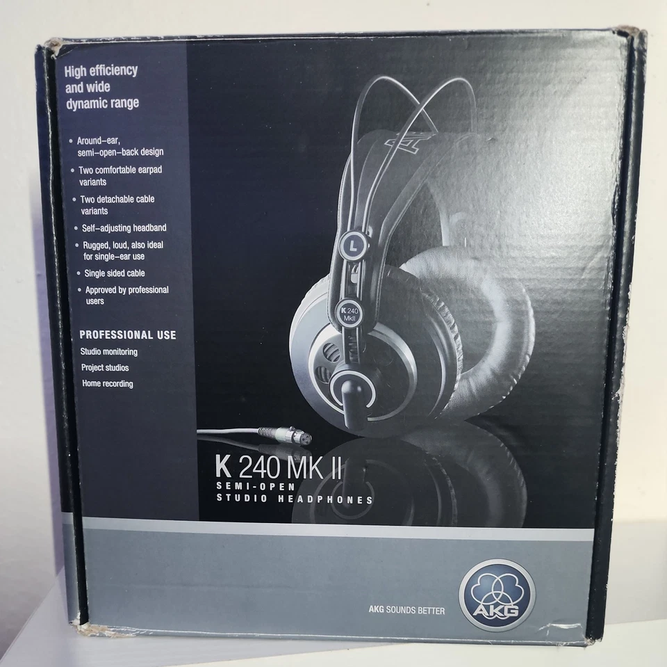 AKG K240MKII Over the Ear Headphones - Black Tested! - Image 2 of 4