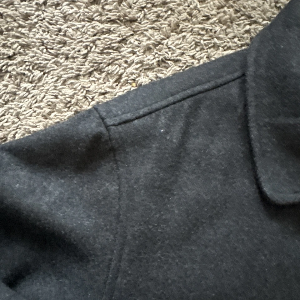 Chaqueta Abrigo Para Hombre De Colección Crossings Mezcla Lana Forro Acolchado Talla M Negra Foto 4 de 4