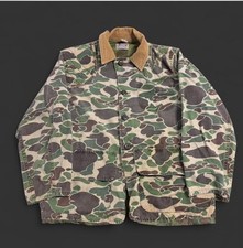 Vintage 60s Canvasback Duck Camo Hunting Jacket Coat Men's