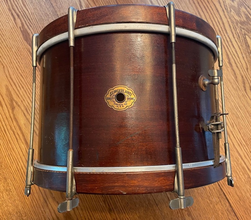Slingerland Parade Drum ~ Chicago Cloud Badge ~ 1940’s Vintage.