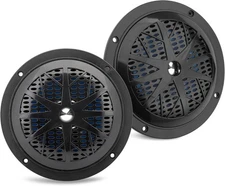 Pyle 5.25" Dual Marine Speakers-2 Way Waterproof,100 Watt (Pair) Black