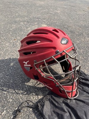 Mizuno Samurai MSCH200 Red Catcher's Mask Adult 7 1/8-7 5/8