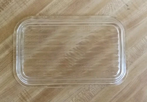 Vintage Pyrex 502-C Replacement LID ONLY Ribbed Glass Refrigerator Dish