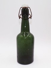Alte Bierflasche Brauerei Rehmet Neustadt Oberschlesien mit Verschluss
