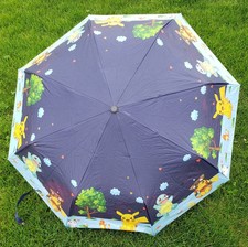 NEW Navy Pokemon Umbrella Featuring Pikachu Squirtle Meowth Charmander Togepi