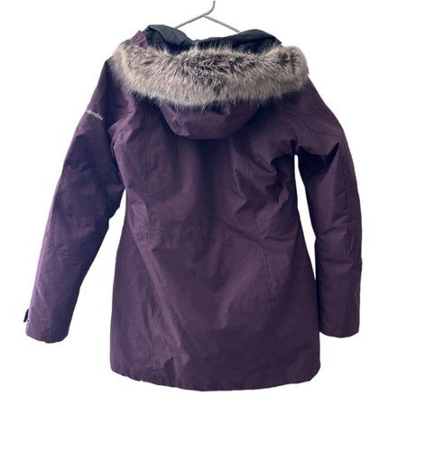 Columbia Mount Down Parka Invernale Isolato Pelliccia Giacca con Cappuccio Donna TG M Nuovo senza etichette - Foto 5 di 6