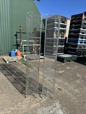 Metal Grid Lockers Changing Room Staff Room Etc - Pair of 2