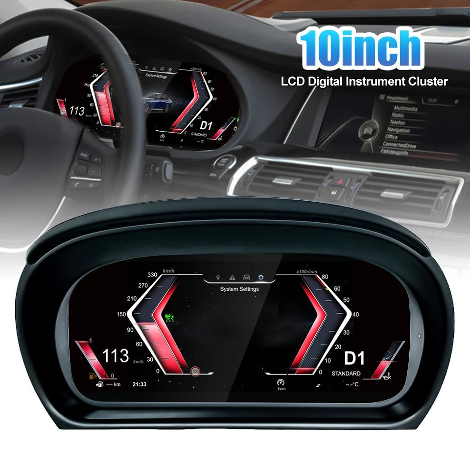 Cuadro de instrumentos digital LCD velocímetro para BMW Serie 3 E90 E91 E92 Foto 4 de 4