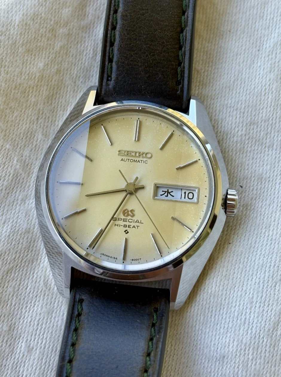 Vintage Grand Seiko “Special” Hi-Beat 6156-8010 Automatic-Rare Faceted Crystal