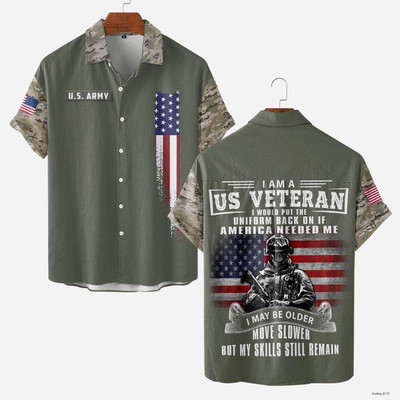 US Veteran I Would Put The Uniform Back On If America Needed Me Hawaiian Shirt