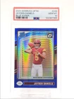 JAYDEN DANIELS 2024 DONRUSS OPTIC RATED ROOKIE BLUE HYPER F RC PSA 10 Q0004