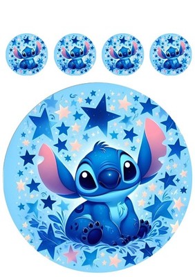 Lilo and Stitch Essbar Party Tortenaufleger Torte Freunde Zuckermasse + TEXT