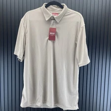 Red Kap Size Large Mens Tan Professional Polo Shirt
