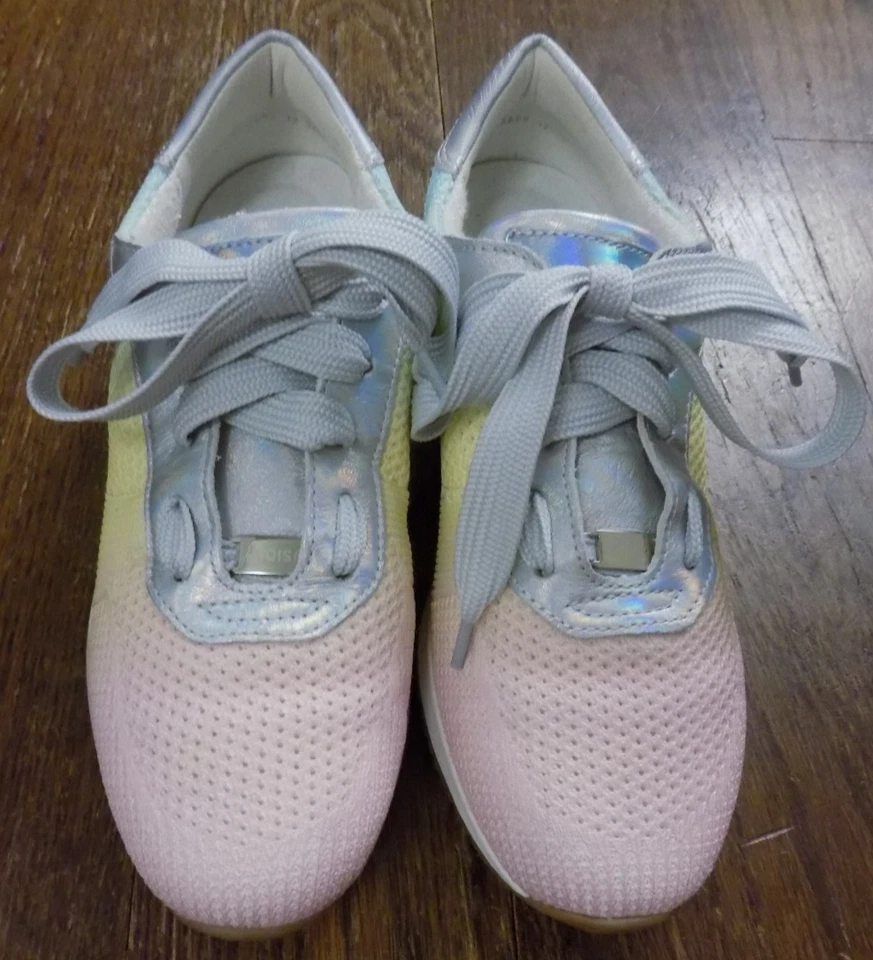 Zapatillas Ara Fusion Rosa Pastel Arco Iris Metálicas Iridiscentes Lisboa Dynergy 8.5 Foto 2 de 4