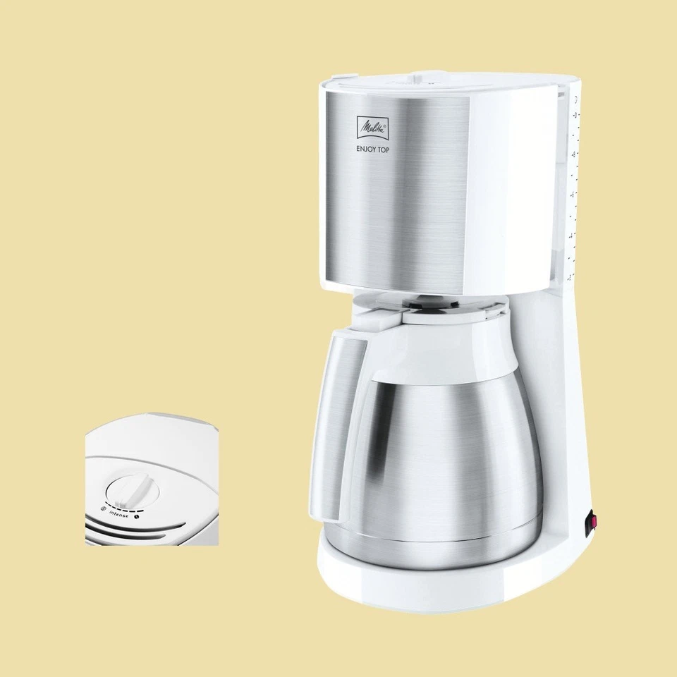 Melitta Thermo-Kaffeemaschine Enjoy Top Therm 1017-07 - weiß/Edelstahl - Bild 1 von 1