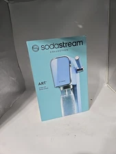 NEW! SodaStream Art Sparkling Water Maker (BLUE) w/ CO2 and Carbonating Bottle