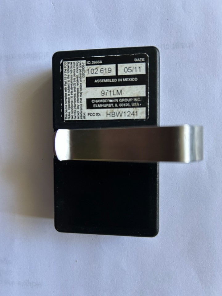 Chamberlain 950CB/Liftmaster 971LM HBW1241 Garage door opener remote ...