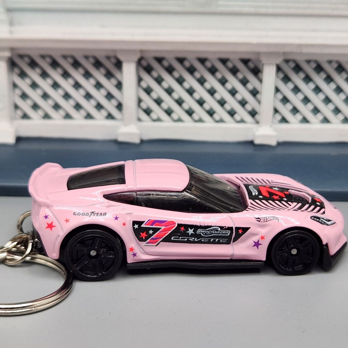Chevy Corvette C7 Z06 Pink Custom 1/64 Scale 🎁 GREAT GIFT FOR