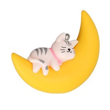 Cat Floating Aquarium Decorations Moon Safe Exquisite Cute Moon Animals