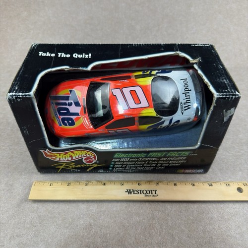 Vintage Hot Wheels #10 Tide NASCAR Fast Facts 1:24 Diecast Car Ricky Rudd New - Picture 3 of 4