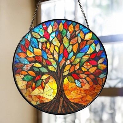 Tree of Life Meaningful Gift for Mom Wife or Family, Window Hanging decor