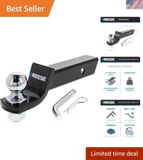 Reese Towpower 21536 Trailer Hitch Starter Kit - 6000 lbs Capacity, 2-Inch Drop