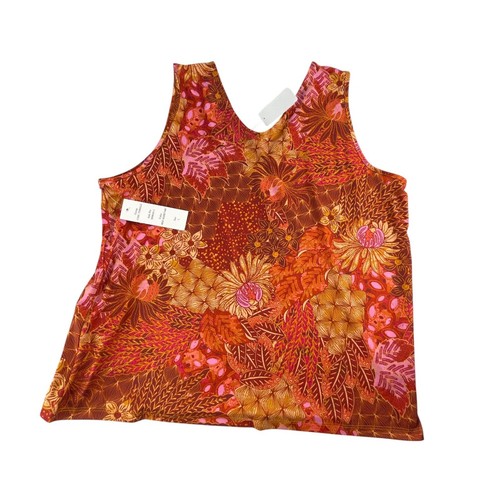 Thomas & Olivia Top Womens Embellished Tank L Multicolor Womens Sleeveless Flora - Bild 4 von 5