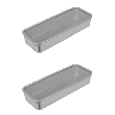 2 Pack Schubladen-Organizer-Fach Schärfer Bacon Aufbewahrung Frischhaltedose