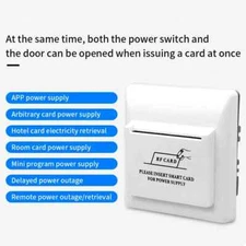 Bluetooth Power Switch RFID 13.56Mhz Card App Control Energy Saver For Hotel 