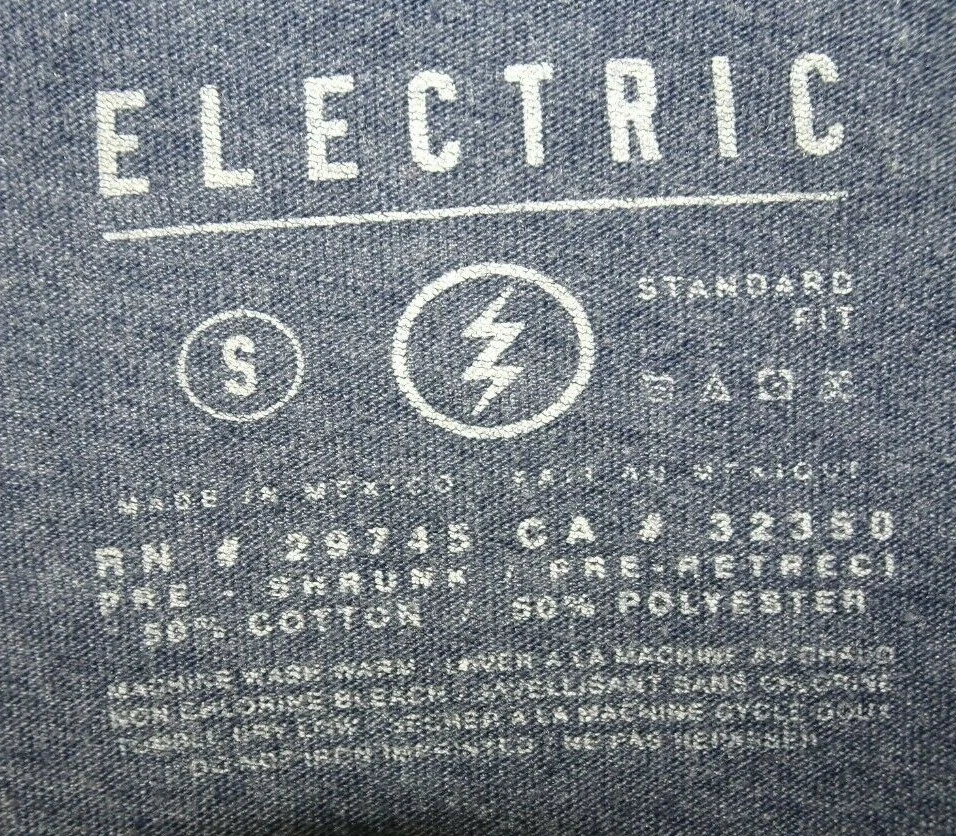 Gafas deportivas marca eléctrica logotipo deletreado camiseta pequeña gris jaspeado Foto 4 de 4